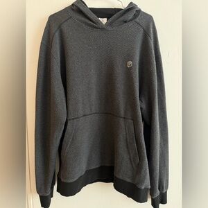 Born Primitive Waffle Knit Hoodie XL Gray Athletic Training Pullover